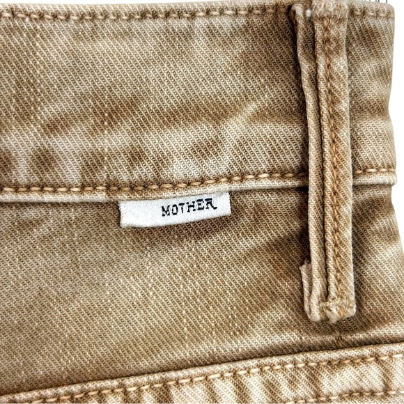 MOTHER - Women’s ‘Swiss Army Desperado’ Heel Flare Jeans - Light Brown, Size 26 - Picture 11 of 17